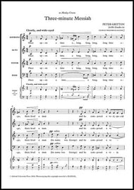 Three-minute Messiah SATB choral sheet music cover